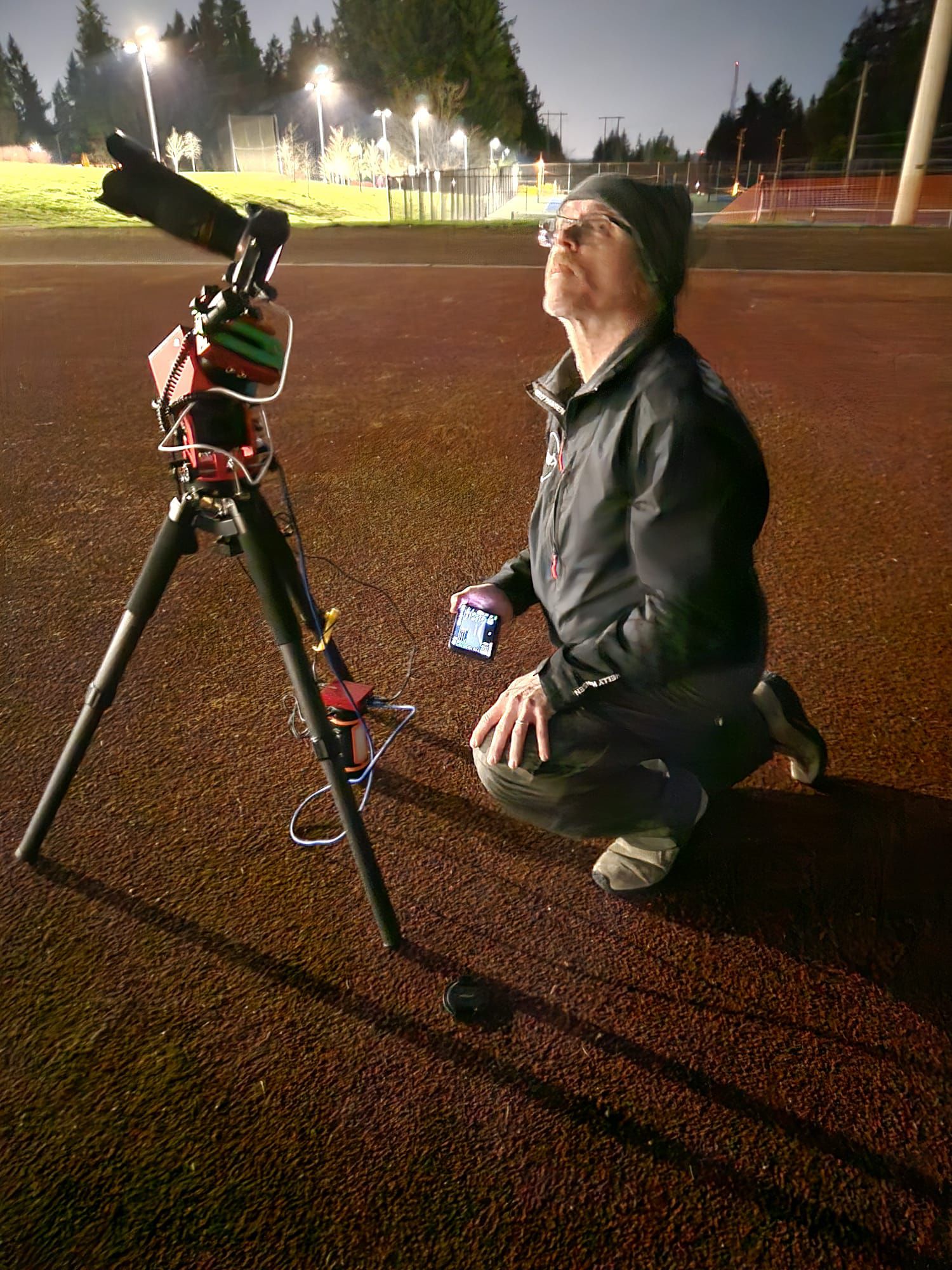 Jeremy in Redmond shooting the stars