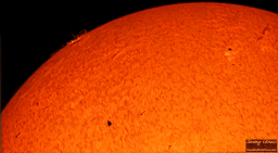 Exploding sunspot