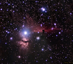 Orion's jeweled belt at 336mm